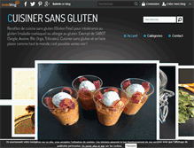 Tablet Screenshot of cuisinersansgluten.com